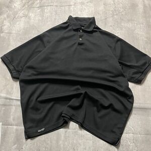 Drake Waterfowl Clothing Company Polo Shirt Mens XL Black Waterfowl Logo